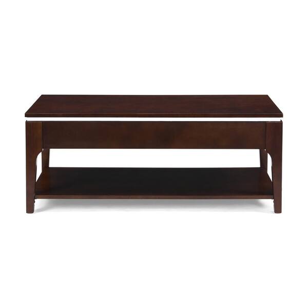 Noble House Childress Dark Walnut Lift-Top Rectangular Coffee Table