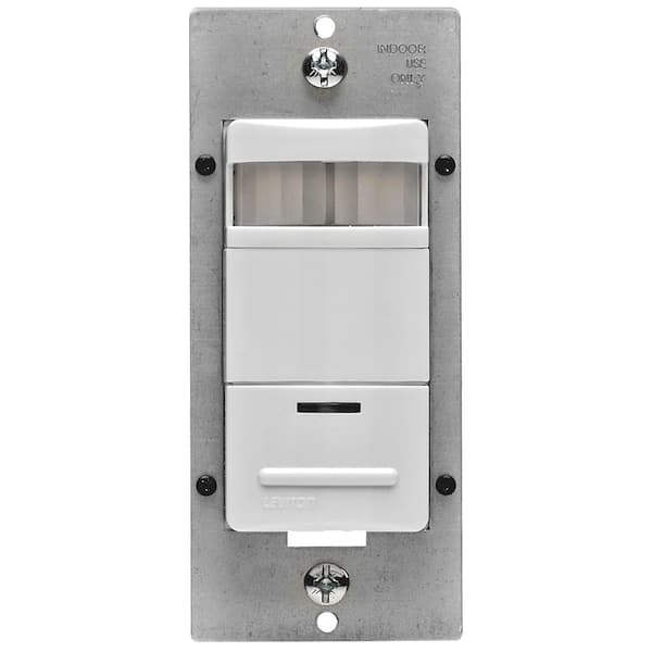 Leviton Decora 120/277-Volt AC White Occupancy PIR Sensor R52-ODS10-IHW -  The Home Depot