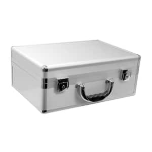10.75 in. Smooth Silver Aluminum Tool Case with Foam