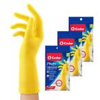 Playtex Handsaver Medium Yellow Latex/Neoprene/Nitrile Gloves (1-Pair)(3-Pack)