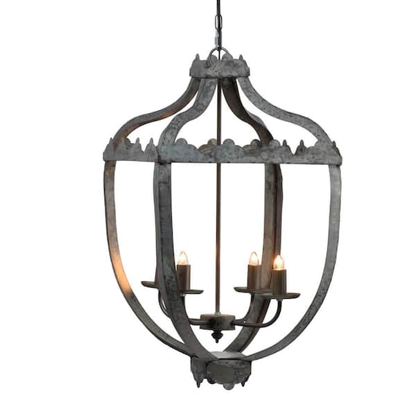 Magic Home 4-Light Gray Vintage Malin Pendant