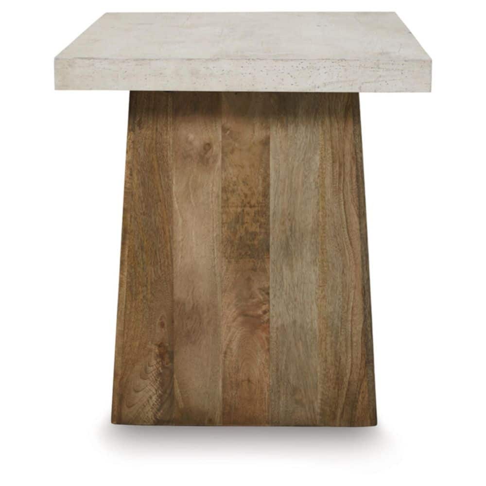 Brendalhouse 22 in. Light Brown Square MDF End Table - thumbnail 2