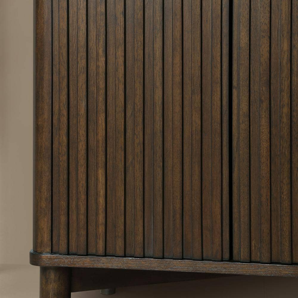 Gabi 36" Dark Walnut Single Sink Bathroom Vanity with White Marble Top