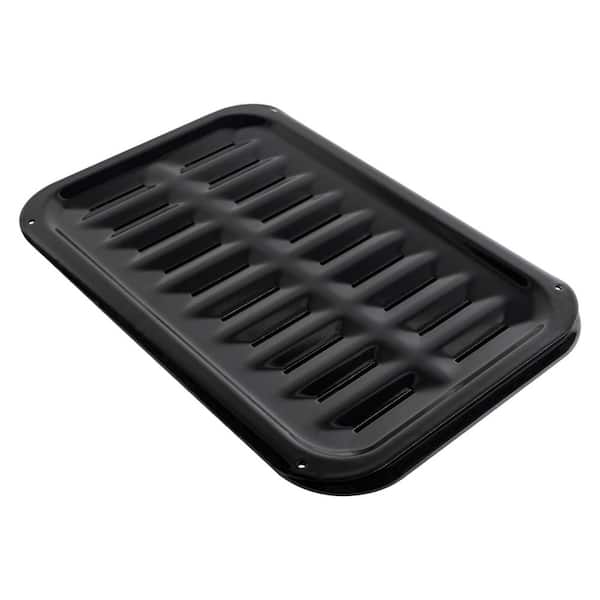 CERTIFIED APPLIANCE ACCESSORIES 2-Piece Porcelain Heavy-Duty Broiler Pan  and Grill Set 50016 - The Home Depot
