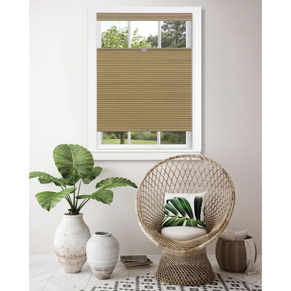 Honeycomb Wheat Cordless Top Down Bottom Up Light Filtering Polyester Cellular Shade 36 in. W x 64 in. L price history on PriceWatchPro