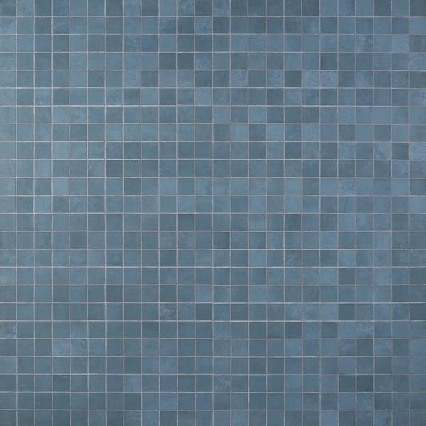 Ivy Hill Tile Forge Indigo 11.81 in. x 11.81 in. Matte Porcelain Floor and Wall Mosaic Tile (0.96 sq. ft./Each)