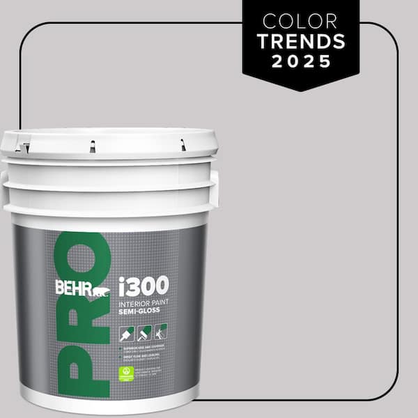 BEHR PRO 5 gal. #MQ3-28 Rock Crystal Semi-Gloss Interior Paint