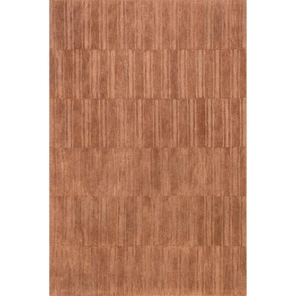 Starke Checked Wool Orange 10 ft. x 14 ft. Indoor/Outdoor Patio Area Rug price history on PriceWatchPro