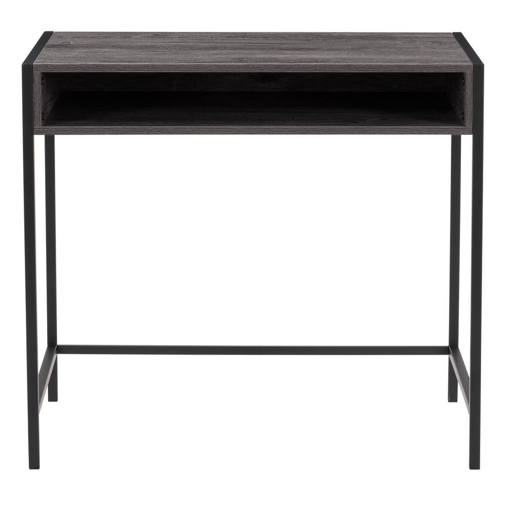CorLiving Auston 33 in. Grey Washed Wood Grain Writing Desk WAS551D