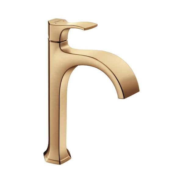 Hansgrohe Locarno Single Handle Single Hole Bathroom Faucet in Brushed Bronze