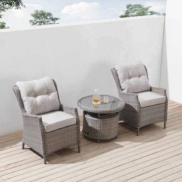 all weather wicker and acacia vance outdoor chair