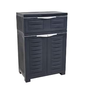 Sunnydaze Window-Front 23.5 in. W x 48.75 in. H x 14 in. D Storage