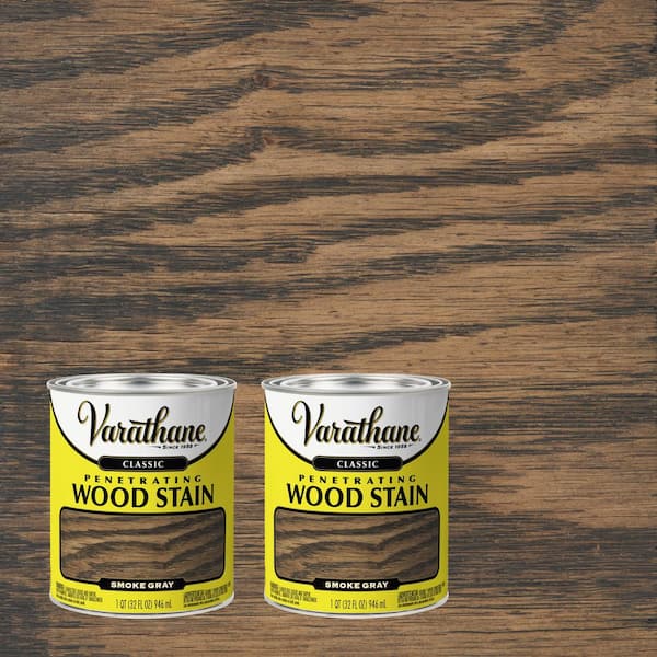 1 qt. Smoke Gray Classic Interior Wood Stain (2-Pack)