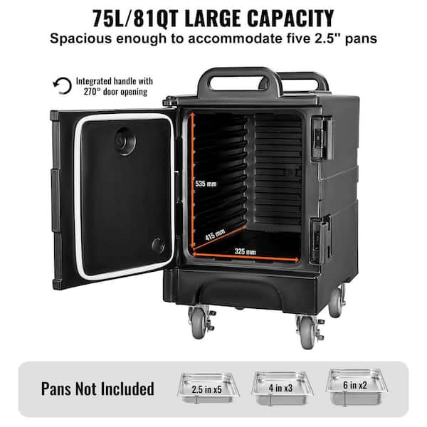 SVOPES 81 qt. Insulated Food Pan Carrier, Catering Hot Box with
