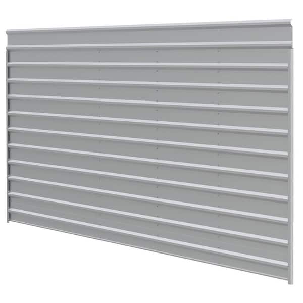 Arrow 24 ft. W x 9 ft. H Eggshell Galvanized Steel 1-Sided Carport Enclosure