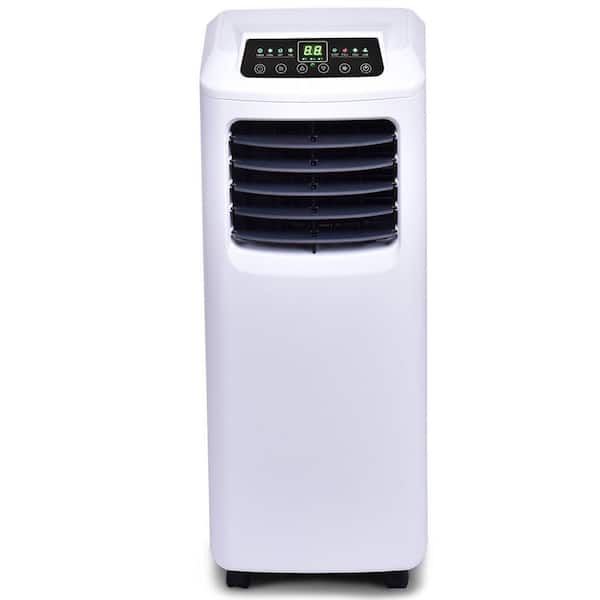 Costway 10000 Btu Portable Air Conditioner And Dehumidifier Function In White With Window Kit Remote Ep23048 The Home Depot