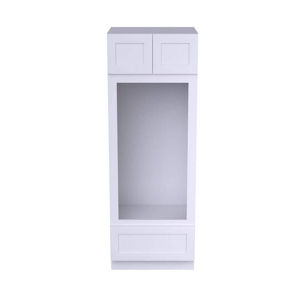 31in W x 24in D x 96in H Plywood Ready to Assemble Tall Oven Cabinet Kitchen Cabinet in White with Soft-Close Storage price history on PriceWatchPro