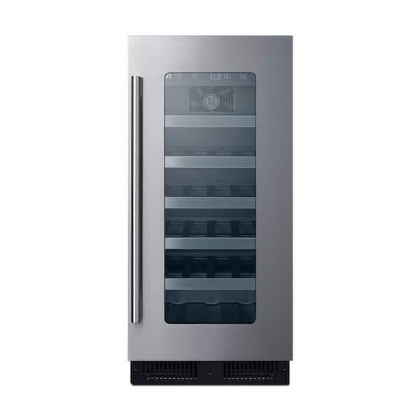 Summit Appliance 15 in. 23-Bottle Built-in Wine Cooler, ADA Height