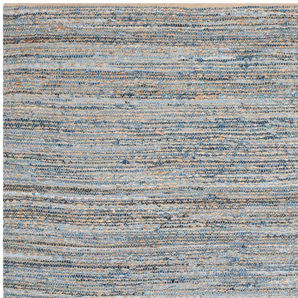 Cape Cod 8' x 10' Blue and Natural Wool Area Rug