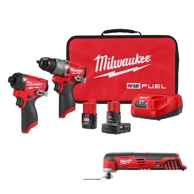 Milwaukee M12 - Impact Driver - Power Tool Combo Kits - The Home Depot