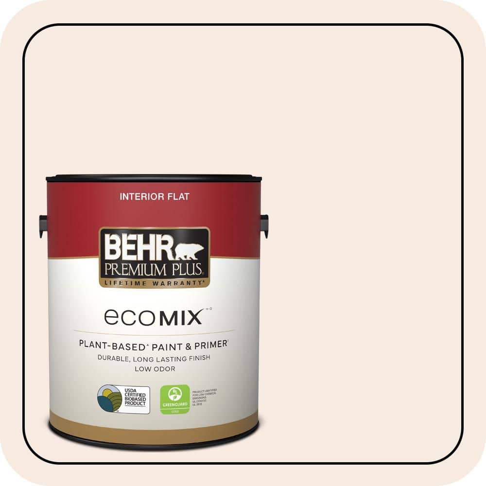 1 gal. #210E-1 Bella Pink Flat EcoMix Plant-Based Interior Paint & Primer price history on PriceWatchPro
