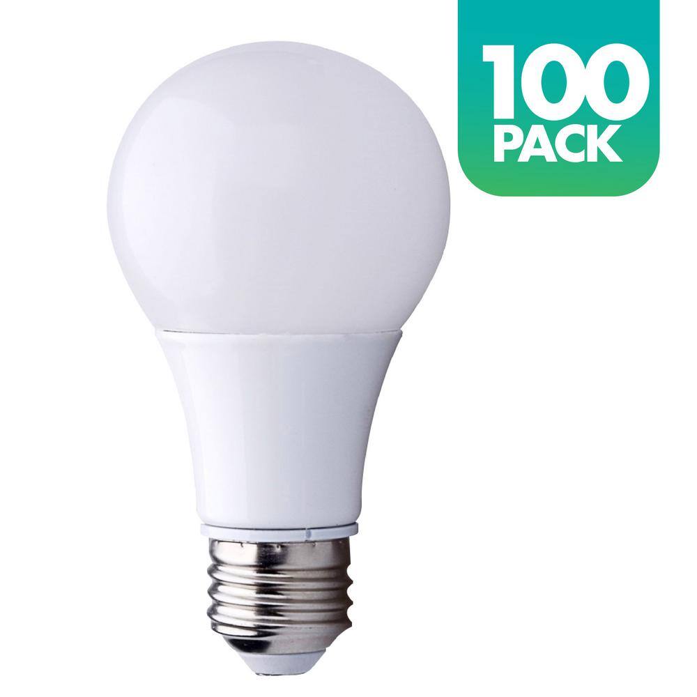 60-Watt Equivalent A19 CEC Compliant LED Light Bulb, 3000K Neutral White, (100-Pack) price history on PriceWatchPro