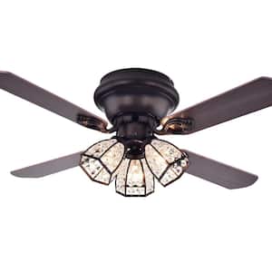 Tarudor 42 in. Indoor Antique Bronze Ceiling Fan with Light Kit and Remote Control