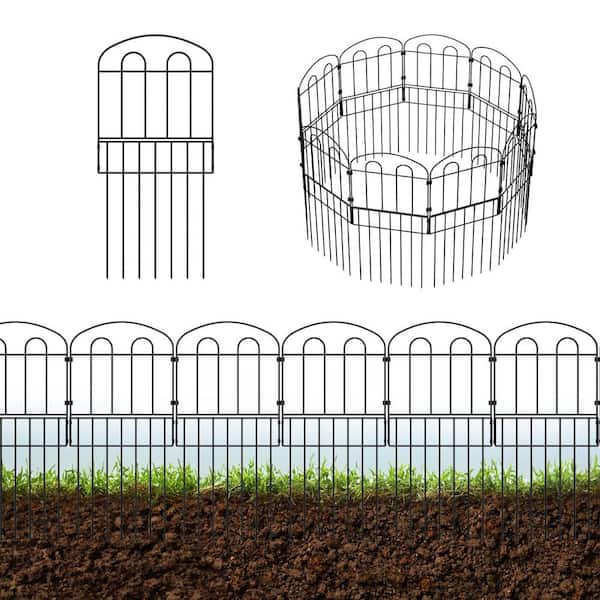 30 in. H x 15.7 ft. L Metal Rustproof Wire Border Folding Patio Fences (15-Packs)