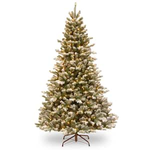 7.5 ft. PowerConnect Snowy Sheffield Spruce with Warm White LED Lights