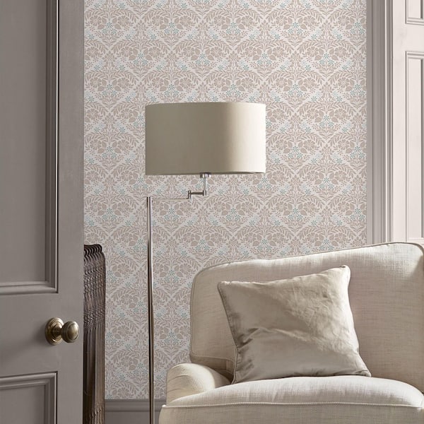 Margam Dove Grey Matte Non Woven Removable Paste the Wall Wallpaper