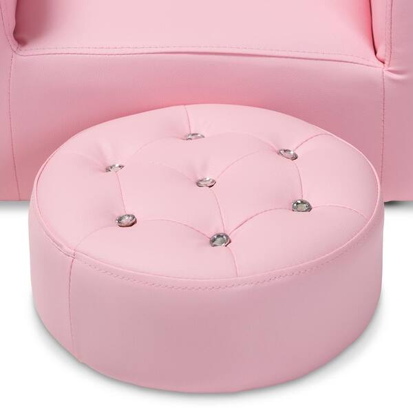 Kids best sale armchair pink