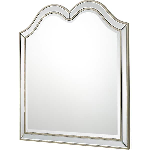 Camden Isle Marilyn 35.4 in. H x 35.4 in. W Casual Arch Framed Classic Accent Mirror