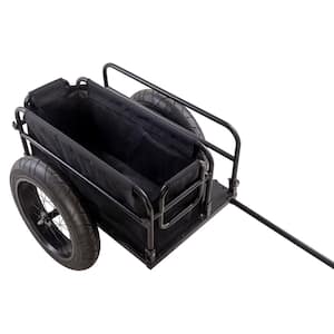 EV Bicycle Cargo and Surfboard Trailer with Black Cover