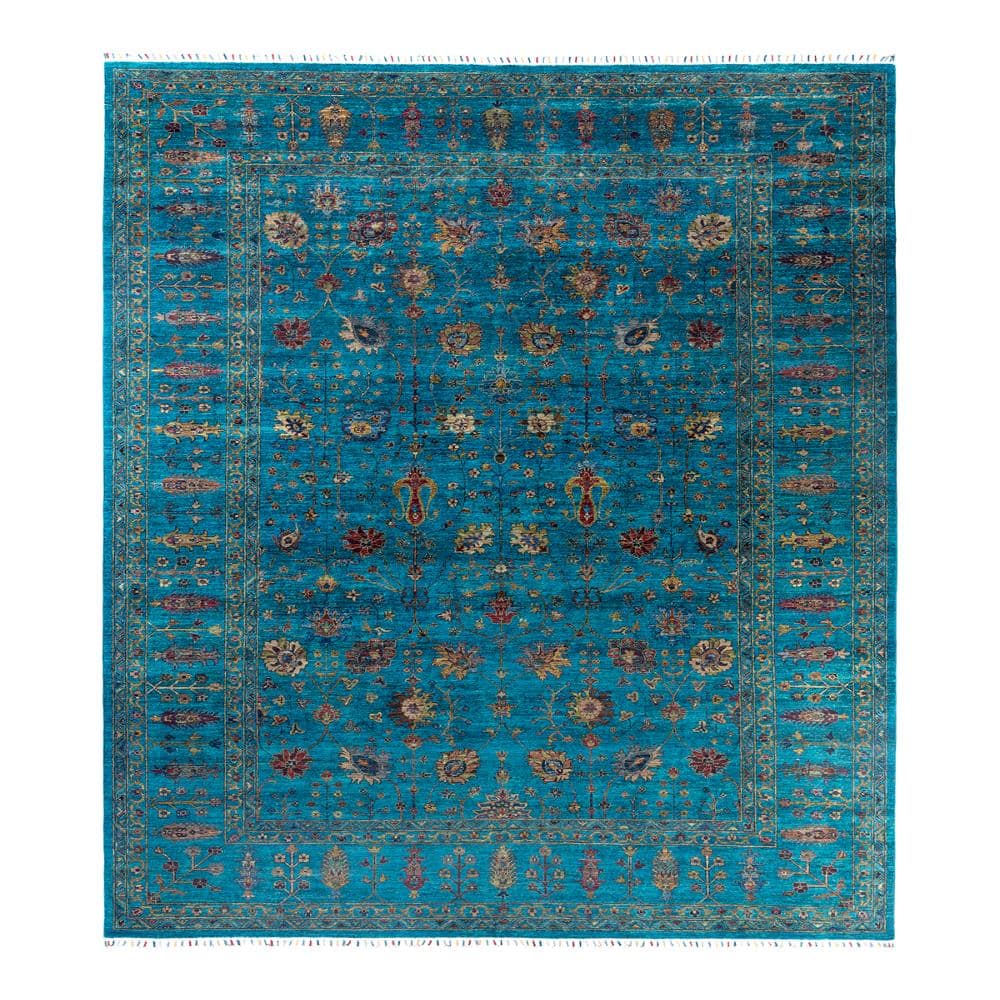 Tribal Green 9 X 12 Hand Knotted Wool Indoor Area Rug price history on PriceWatchPro