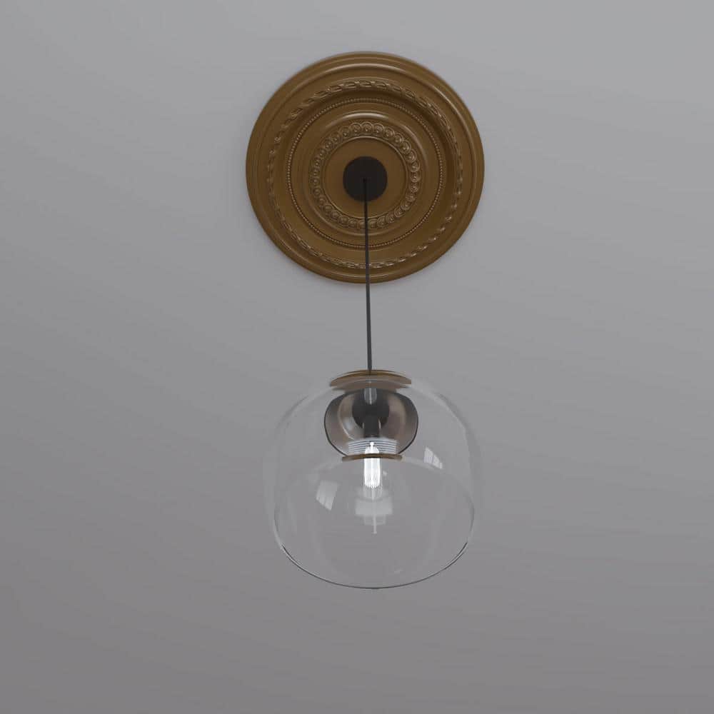 Cole 19" Aged Metallic Gold PVC Ceiling Medallion