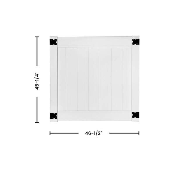Veranda Pro Series White Vinyl Woodbridge Privacy Fence Gate
