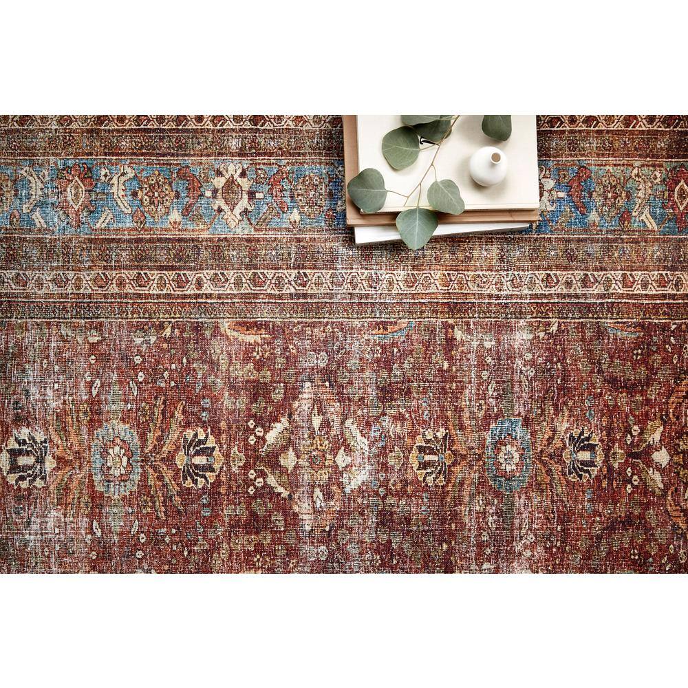 Traditional Reversible Blue Wool-Blend 30x144 Area Rug