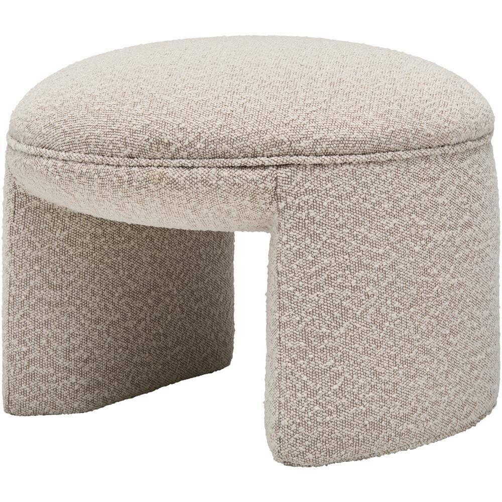 Solomon Modern Ottoman, Grey, 18 in. H x 25 in. W x 24 in. D,Wood