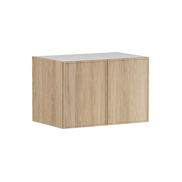 Designer Series Renly 36 in. W x 24 in. D x 24 in. H Assembled Slim Shaker Deep Wall Bridge Kitchen Cabinet in Sandstone