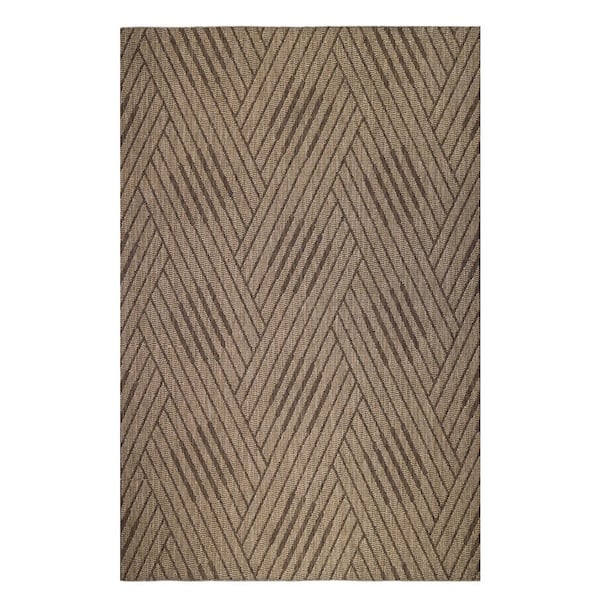 Maryland 6 ft. X 8 ft. Beige Geometric Area Rug