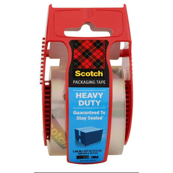 1.88 in. x 22.2 yds. Heavy Duty Shipping Packaging Tape with Dispenser