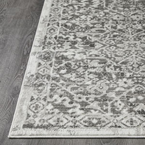 Rhane Alreka Cream 9 ft. 10 in. x 12 ft. 10 in. Oriental Polypropylene Area Rug