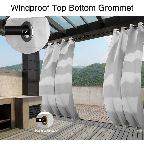 Wind Resistant Outdoor Curtain For, Gazebo Wind Curtain