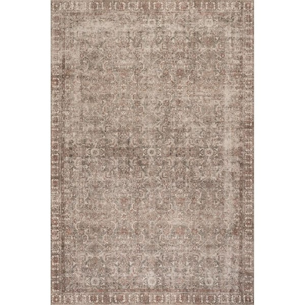 Fair Hills Antiqued Jute-Blend Rust 8 ft. x 10 ft. Indoor Area Rug