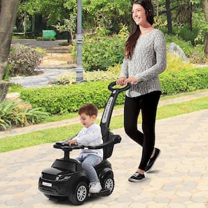 3 in 1 Ride on Push Car Toddler Stroller Sliding Car Black