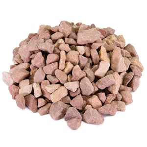 0.25 cu. ft. 3/8 in. Vegas Pink Crushed Landscape Rock for Gardening, Landscaping, Driveways and Walkways