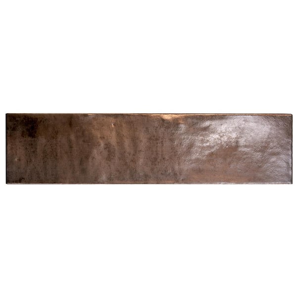 Bravura 2.5 in. x 10 in. Matte Bronze Ceramic Subway Wall Tile (5.06 sq. ft./case)-30 Pack