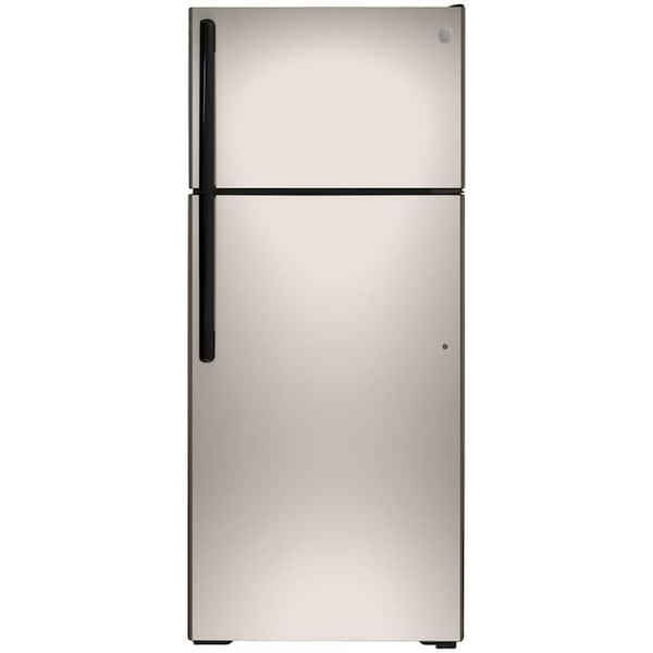 GE 17.5 cu. ft. Top Freezer Refrigerator in Silver, ENERGY STAR