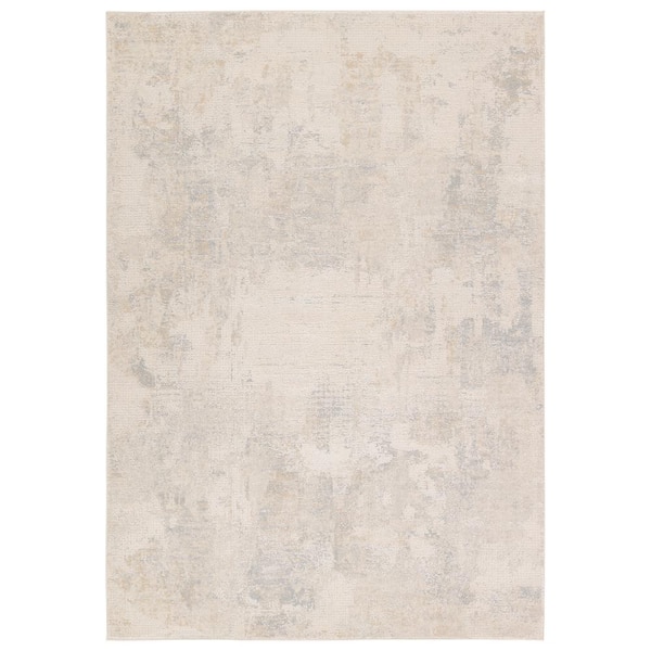 Brochan 6 X 9 Abstract Gray/Cream Area Rug