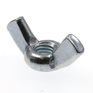 #10-32 Zinc Plated Steel Cold-Forged Wing Nuts (15-Pack)